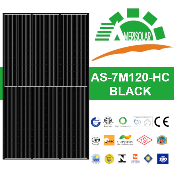 Panel Mono Perc Amerisolar 120c 450Wp All Black AS-7M120-HC-450W